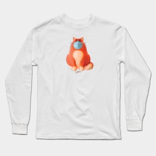 A Cat in a Mask Long Sleeve T-Shirt